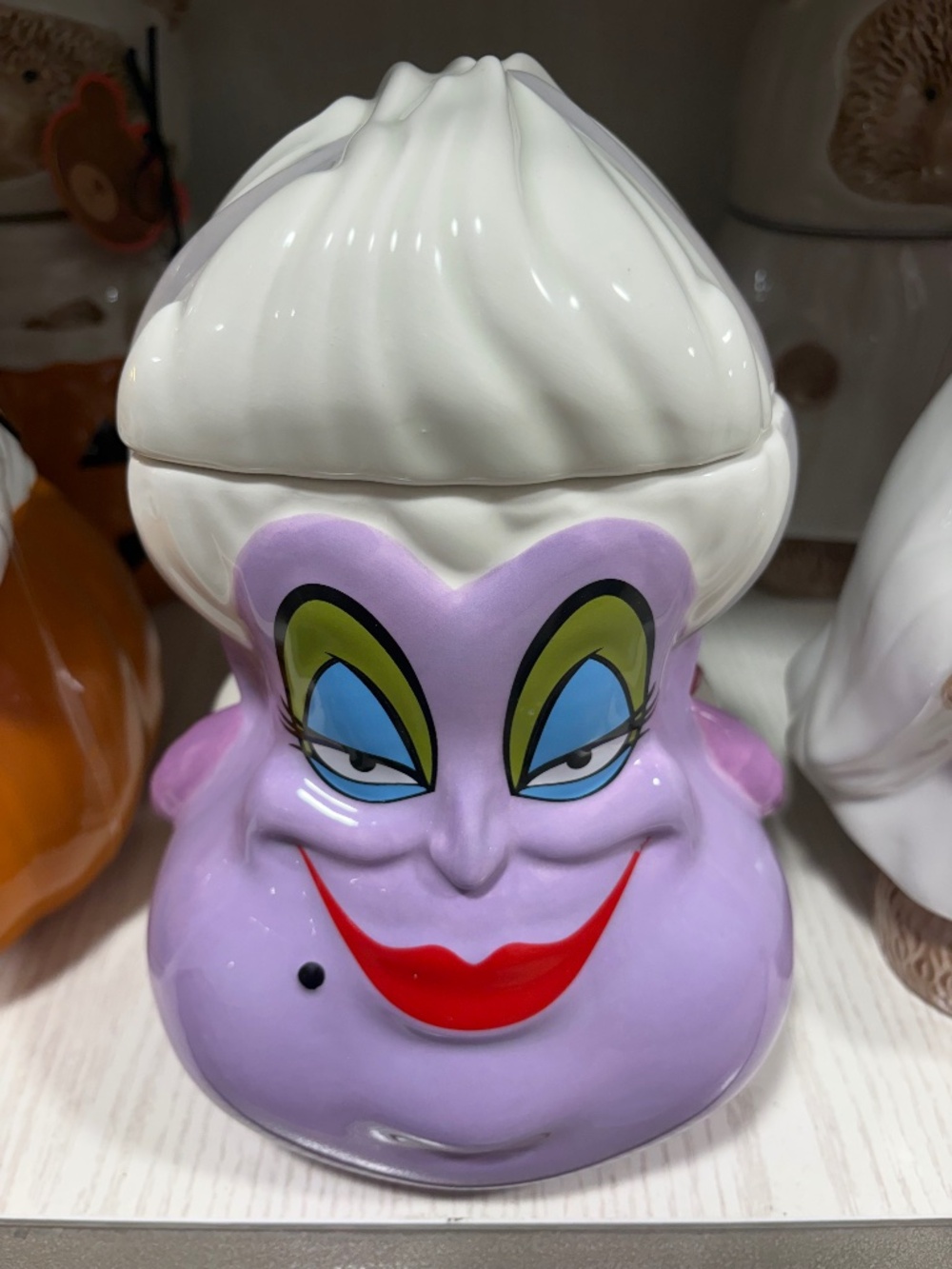 Disney Villians Little Mermaid Ursula Cookie Jar NEW! HTF